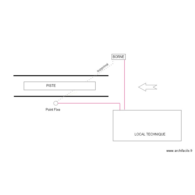 piste. Plan de 0 pièce et 0 m2