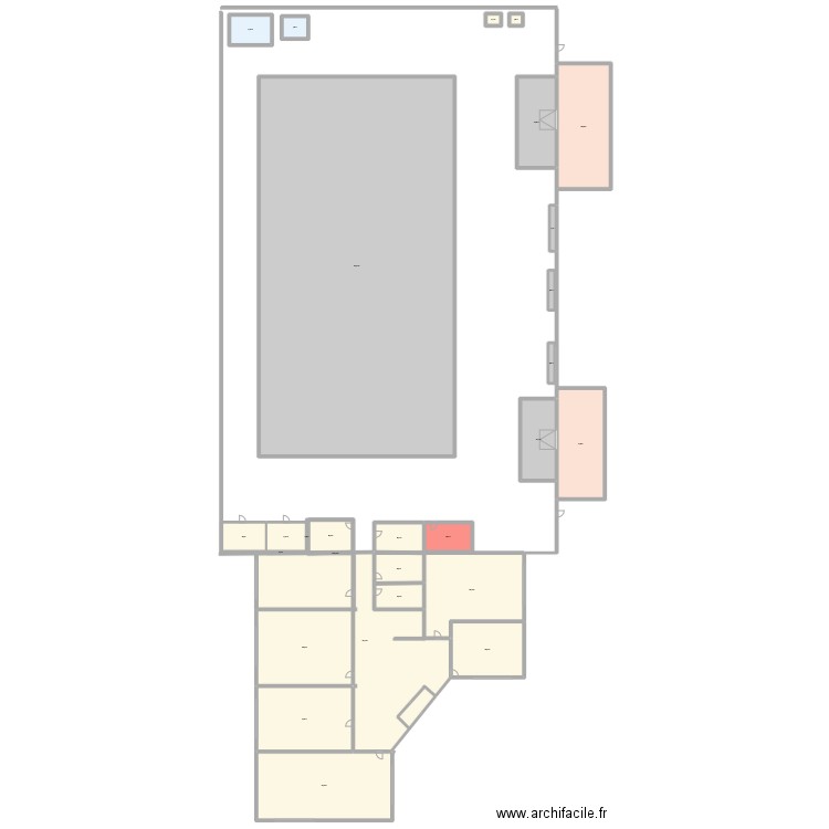 Plan FCR. Plan de 28 pièces et 2352 m2