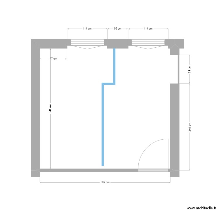 Chambre 1 V2. Plan de 0 pièce et 0 m2