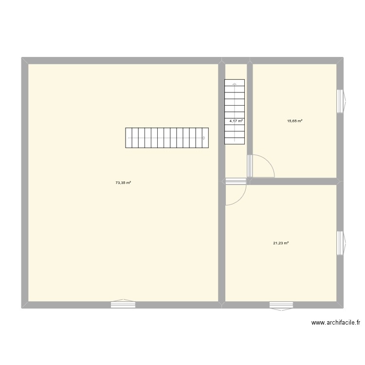 étage maison 2. Plan de 4 pièces et 114 m2