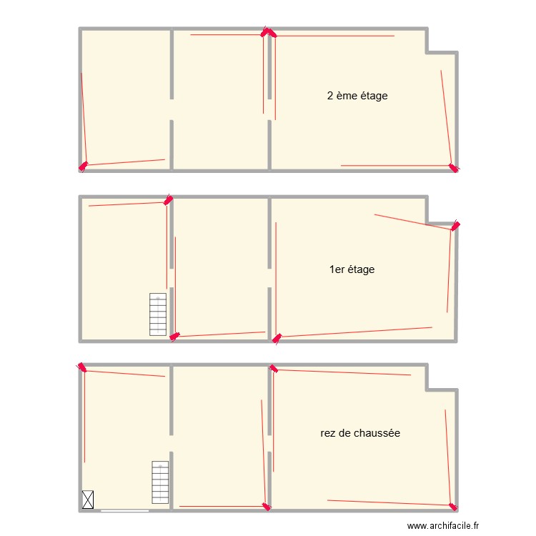 SECHERIE. Plan de 3 pièces et 266 m2