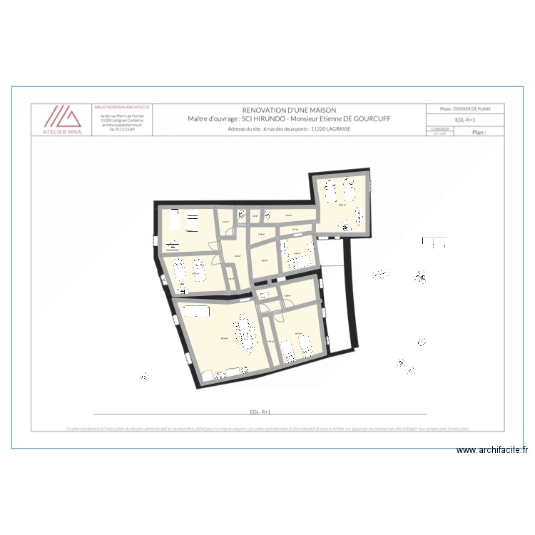 R1 2025.02.24. Plan de 17 pièces et 163 m2