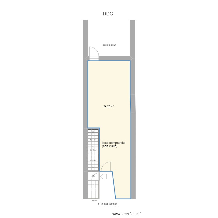 LAURENT. Plan de 32 pièces et 253 m2