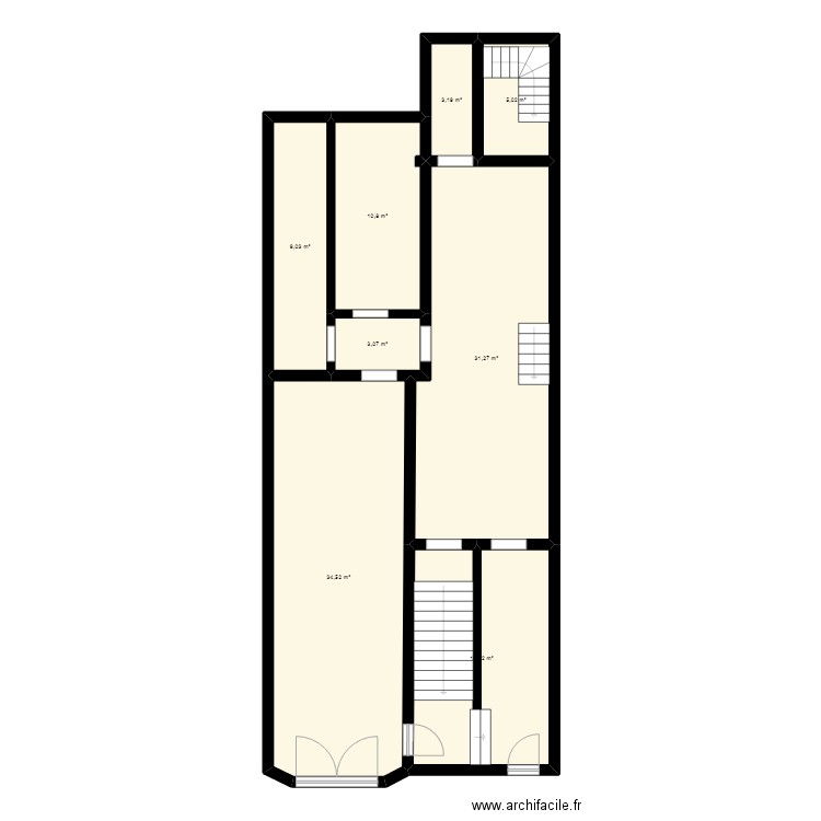 Rey rez. Plan de 8 pièces et 116 m2