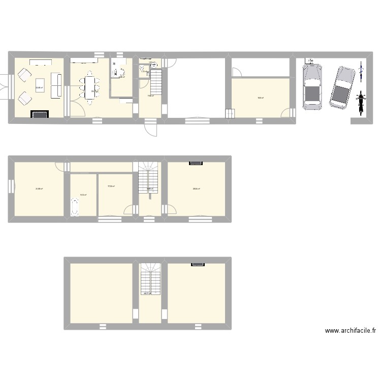 MAISON DALTIER PRO RDC. Plan de 13 pièces et 233 m2