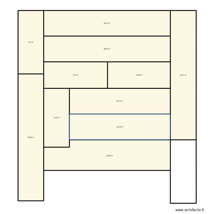 maisonconteneurs. Plan de 11 pièces et 249 m2