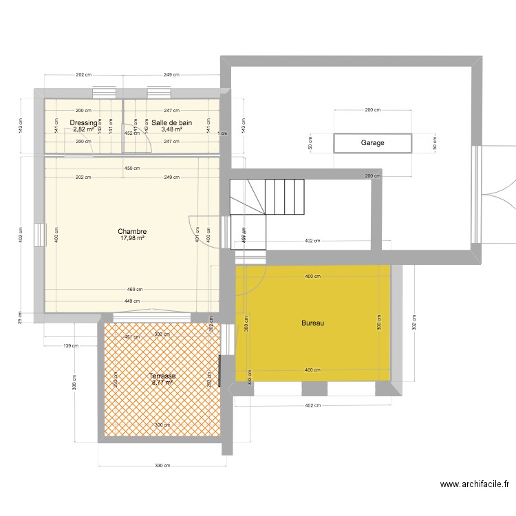 LCV1. Plan de 6 pièces et 46 m2