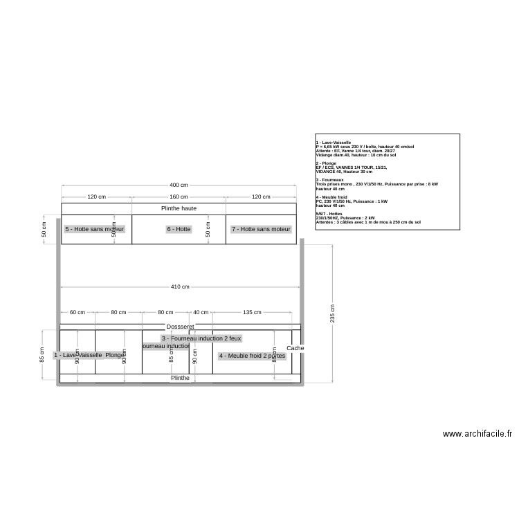 Ligne cuisson Alaia Ambassade. Plan de 0 pièce et 0 m2