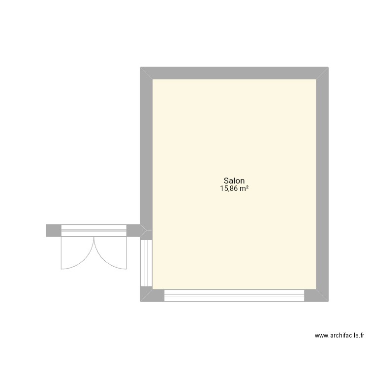 Maison . Plan de 1 pièce et 16 m2