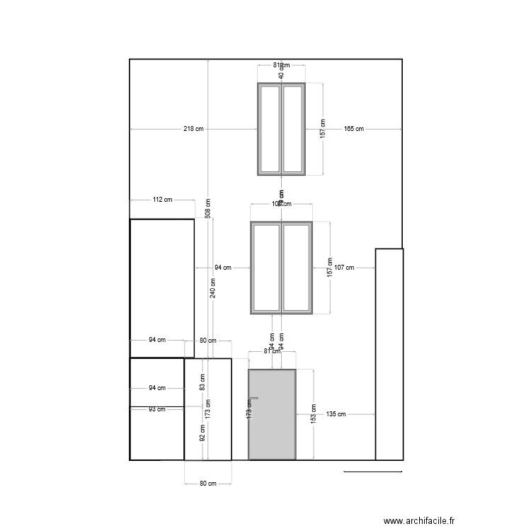 facade 3 bourdons. Plan de 0 pièce et 0 m2