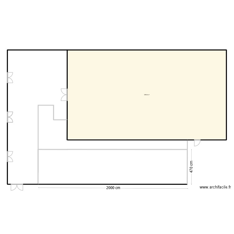 STK - Pedestrian Management. Plan de 1 pièce et 255 m2