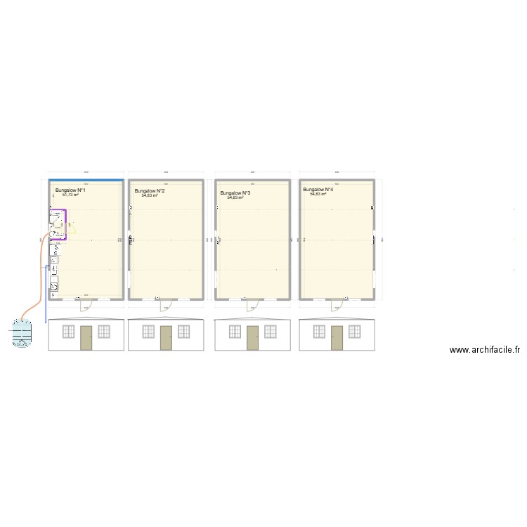 Pernik V5 - Top House. Plan de 5 pièces et 219 m2