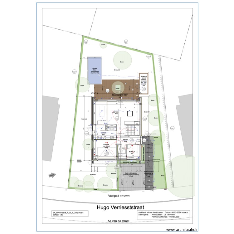 Electricité REZ. Plan de 0 pièce et 0 m2