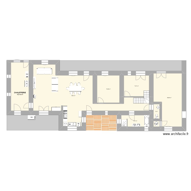 maison sulignat plan 3. Plan de 8 pièces et 151 m2