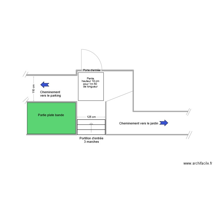 BONIFACE entrée existant. Plan de 0 pièce et 0 m2