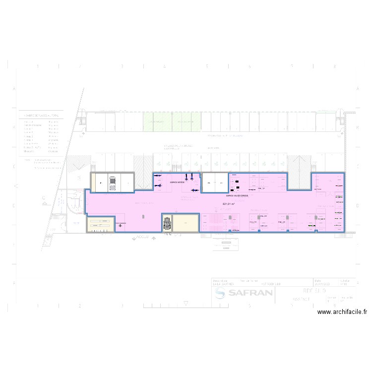 SAFRAN MASSY SILO Niveau 0 déc 2024. Plan de 7 pièces et 982 m2