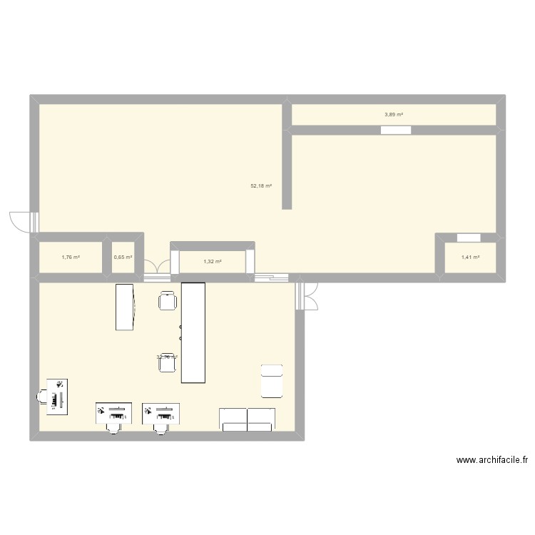 plan garage. Plan de 7 pièces et 94 m2