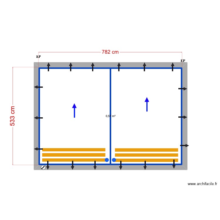 Vieira - lagos palmares. Plan de 3 pièces et 82 m2