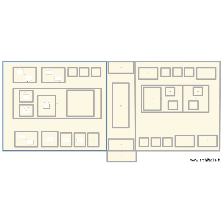 Plan de Site. Plan de 39 pièces et 3768 m2