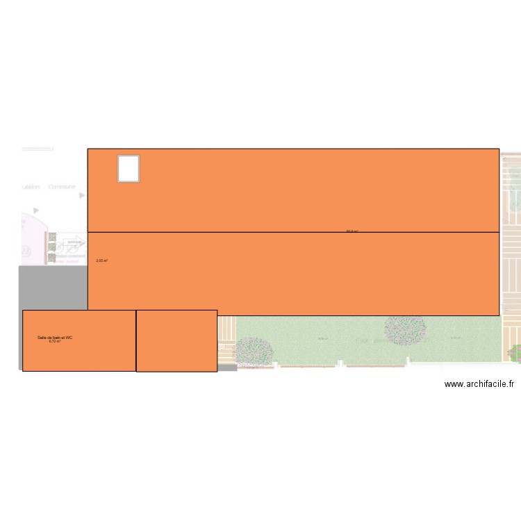 Lot 2 bourroches. Plan de 9 pièces et 215 m2