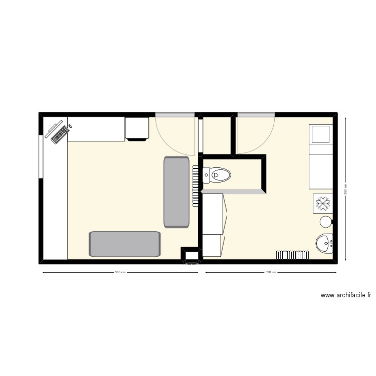 STK - Repo & Medical (Current). Plan de 5 pièces et 24 m2