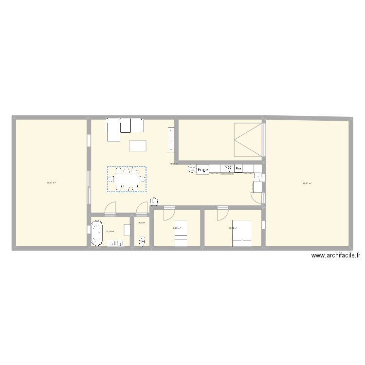 saturargues. Plan de 7 pièces et 206 m2