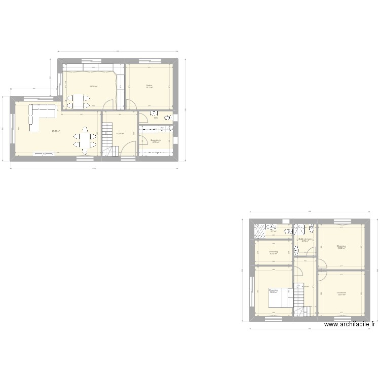 PLAN NIHAT 4. Plan de 13 pièces et 143 m2