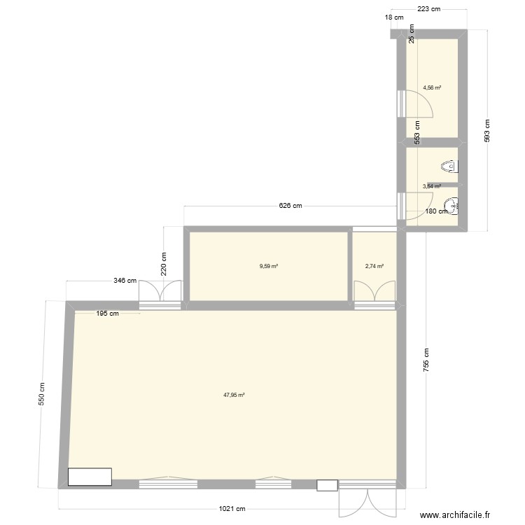 INTERSTOVES77. Plan de 5 pièces et 68 m2