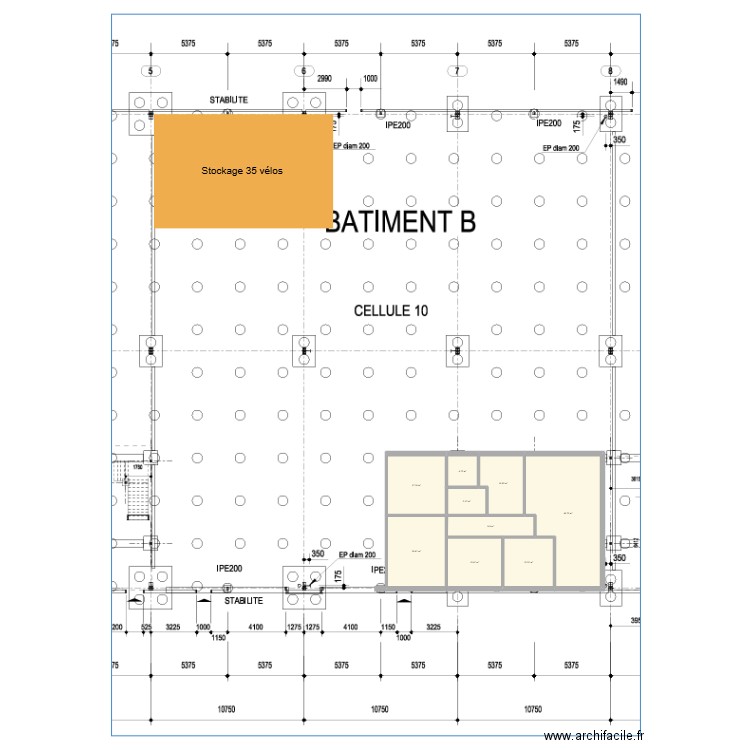 Plan VUF Pessac. Plan de 10 pièces et 231 m2