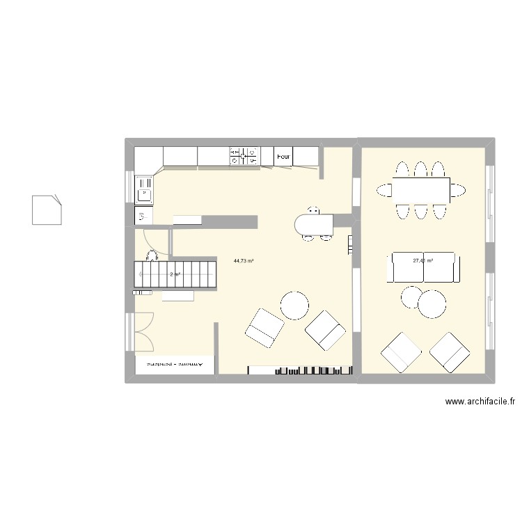 LEA ET MAT2. Plan de 11 pièces et 168 m2