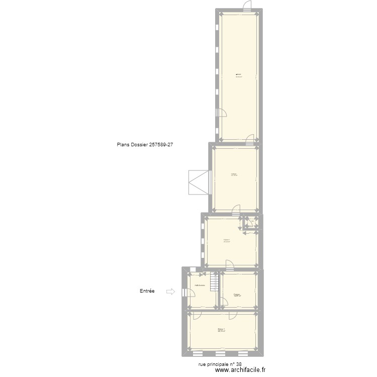 principale 38 ambly. Plan de 7 pièces et 167 m2