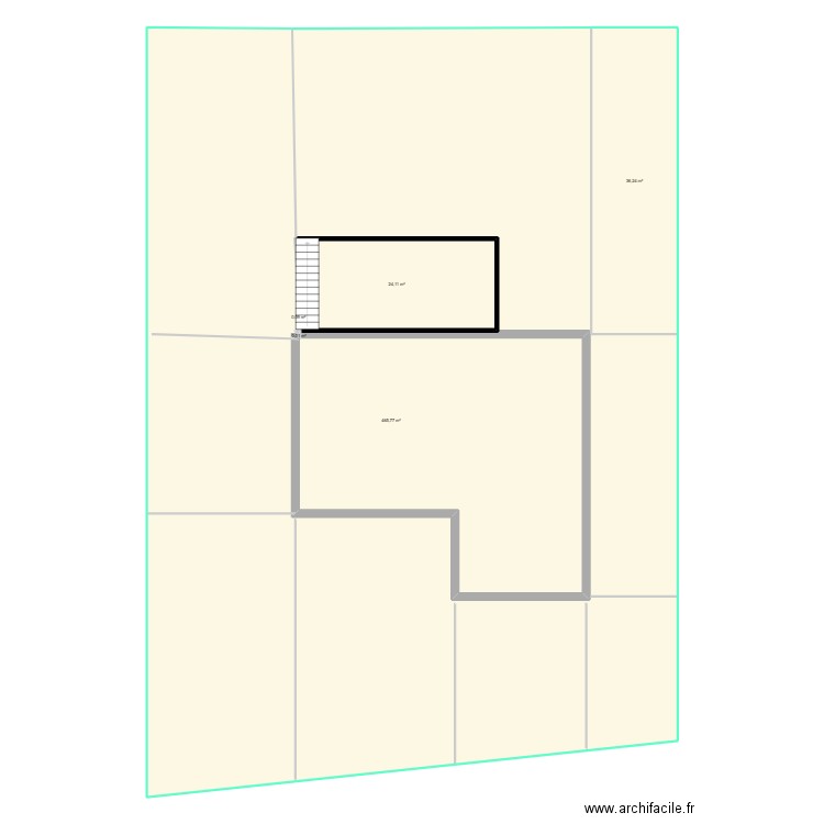 maison. Plan de 5 pièces et 526 m2