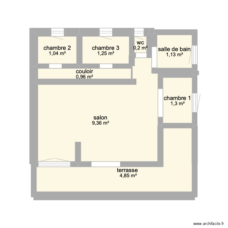 maison. Plan de 8 pièces et 20 m2