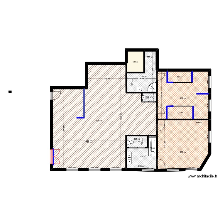 PAULINE LE BOIS. Plan de 9 pièces et 143 m2