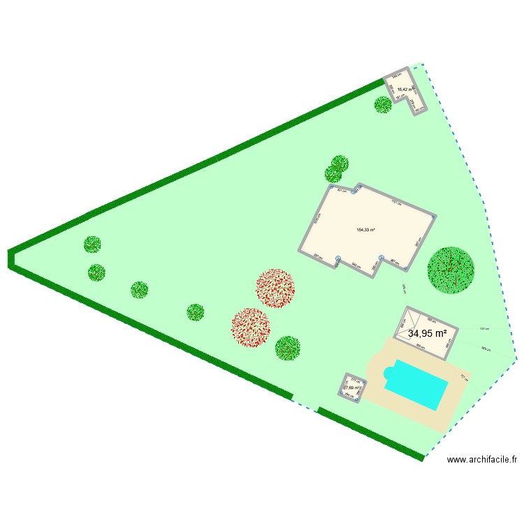 Garage 2. Plan de 4 pièces et 213 m2