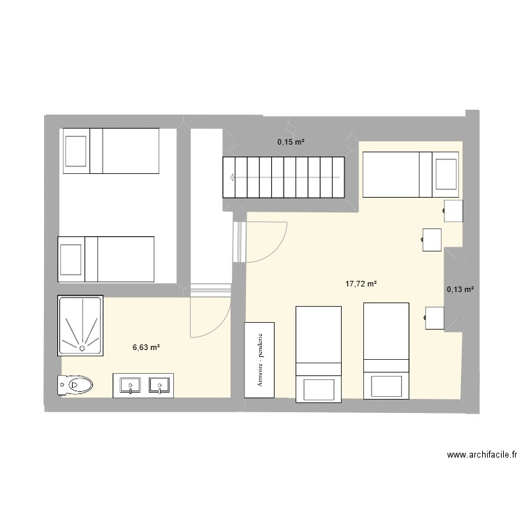 Mill - 2ème - new4. Plan de 4 pièces et 25 m2