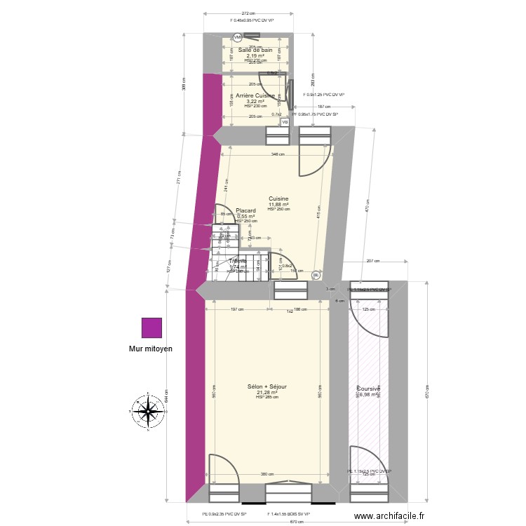 ML24018180. Plan de 13 pièces et 93 m2