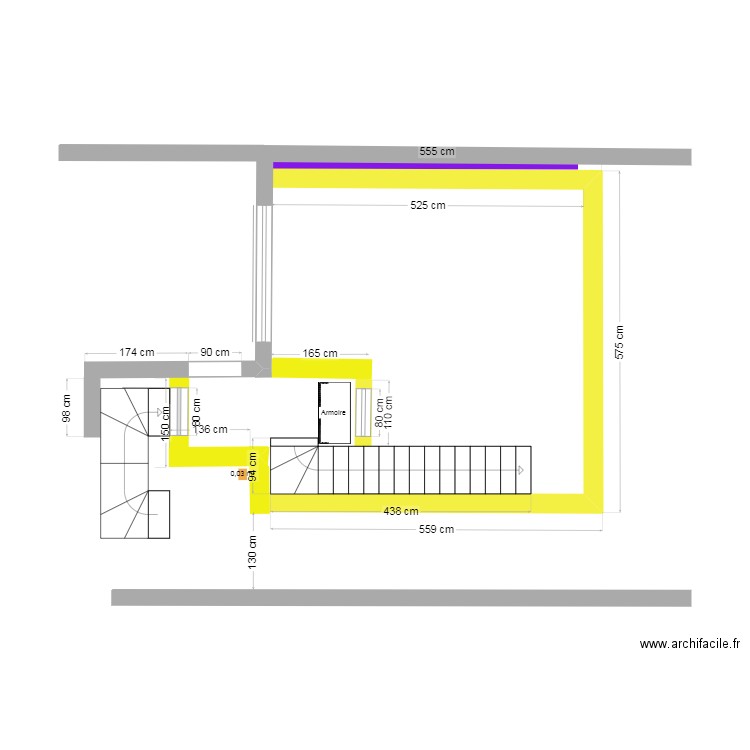 Projet 3 Molenbeek etage a 130cm 5.11.24. Plan de 0 pièce et 0 m2