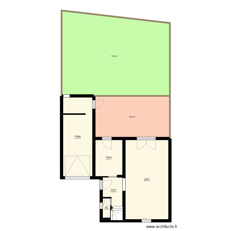 LE TALLEC. Plan de 17 pièces et 227 m2