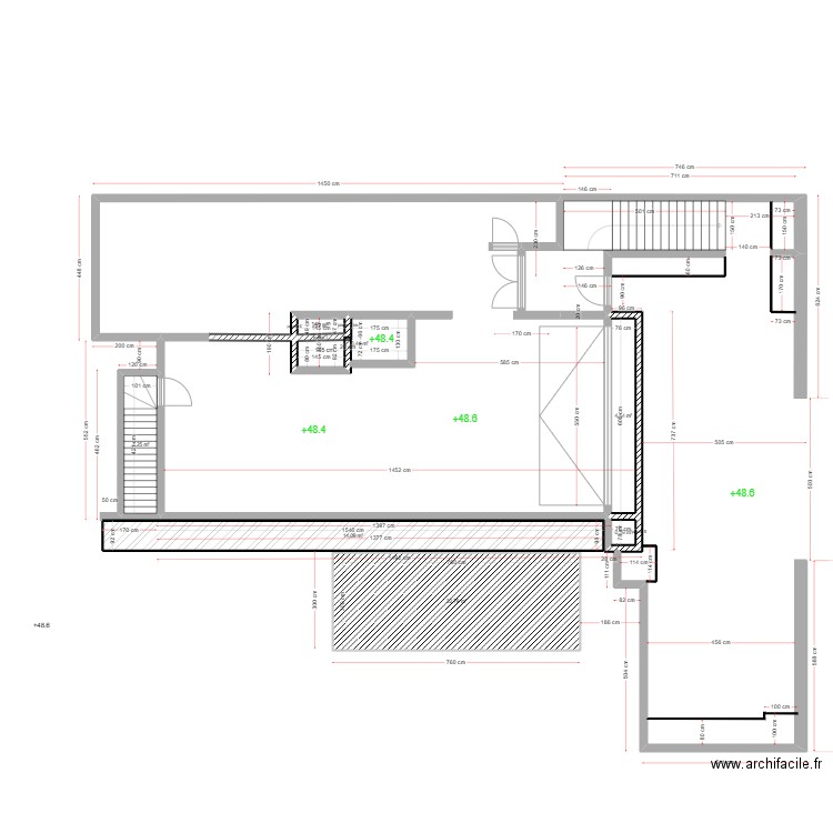 rdc mazurier. Plan de 7 pièces et 50 m2