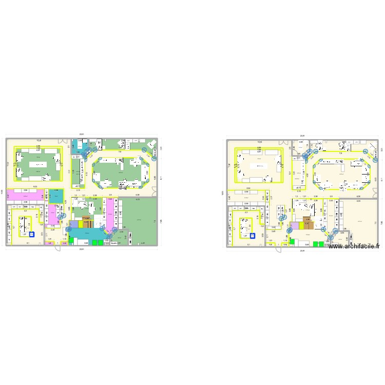 Plan 27/02/2025. Plan de 42 pièces et 960 m2