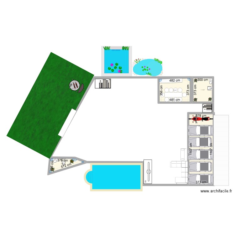 Ma maison de raive. Plan de 4 pièces et 77 m2