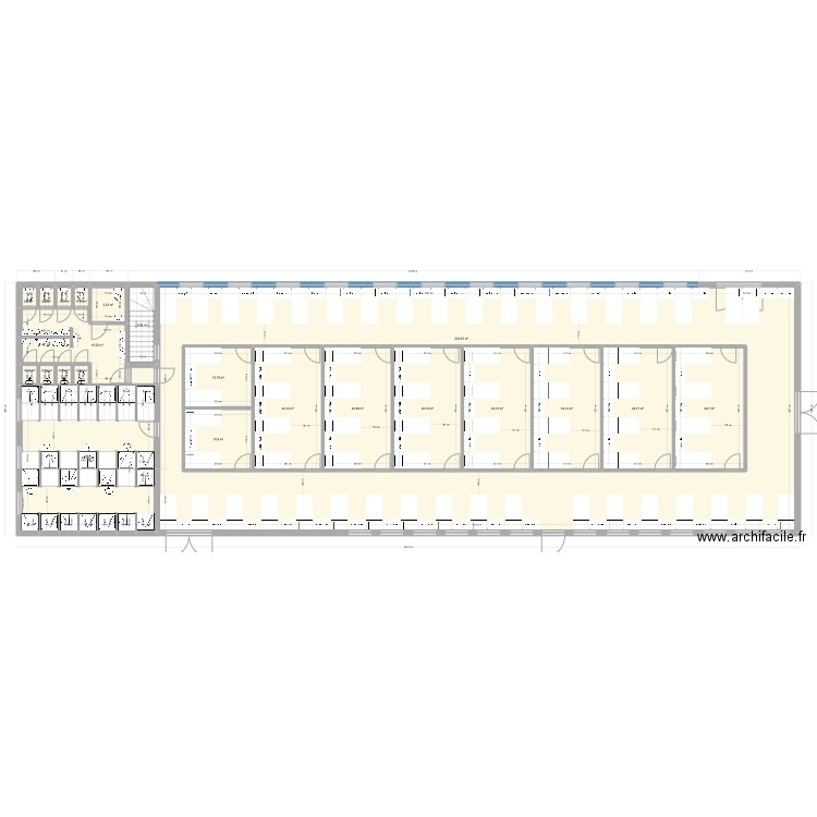 Grand Atelier atelier Gite 2. Plan de 23 pièces et 671 m2