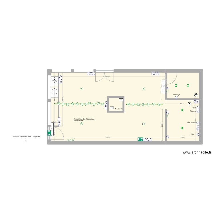 alaric. Plan de 3 pièces et 59 m2