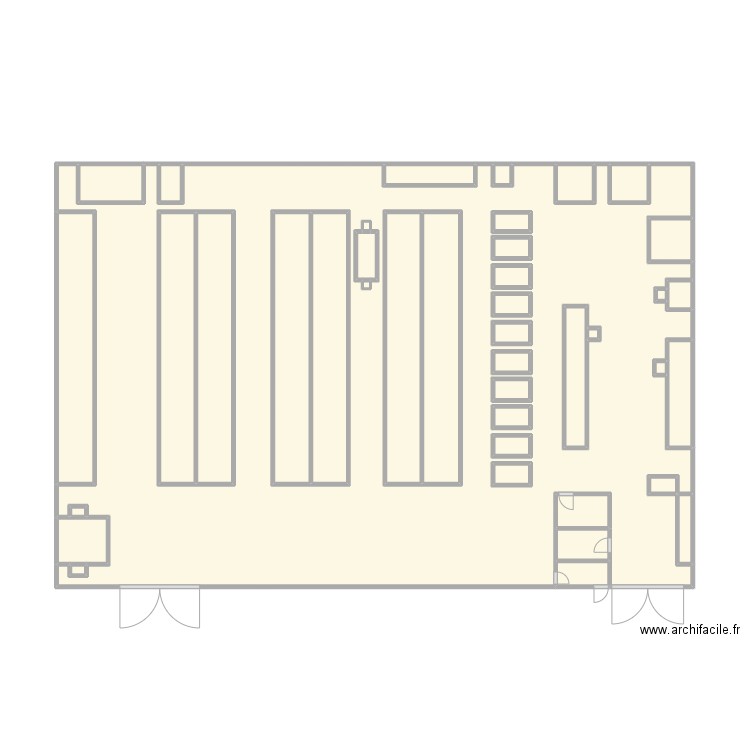 PICK V1. Plan de 42 pièces et 101 m2