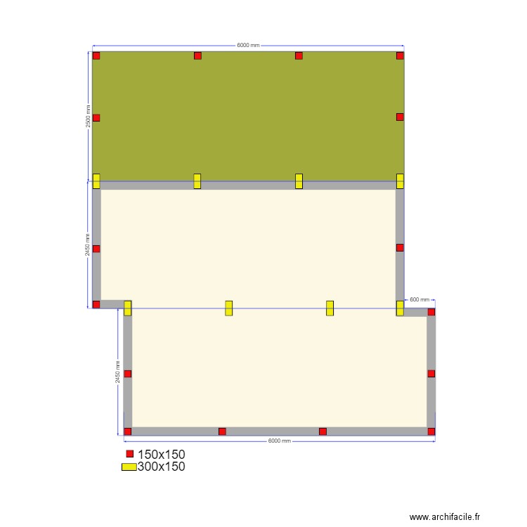 Яншино Сваи. Plan de 2 pièces et 39 m2