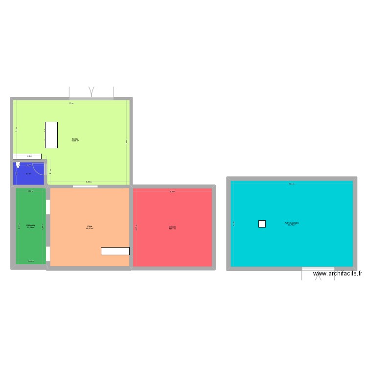 Charrat 1515. Plan de 6 pièces et 259 m2