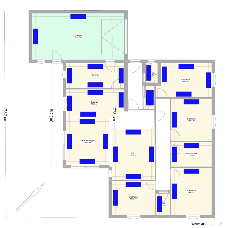 Oyex_FRd_2024-10-16. Plan de 13 pièces et 153 m2