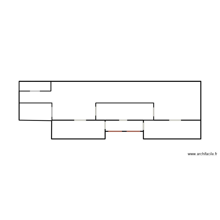 Plan entrepôt. Plan de 6 pièces et 26 m2