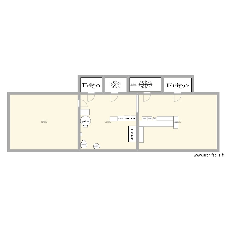 plan boulangerie Esteban arsac. Plan de 6 pièces et 165 m2